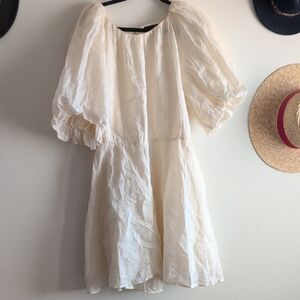 Banana Republic Cream Backless Dress